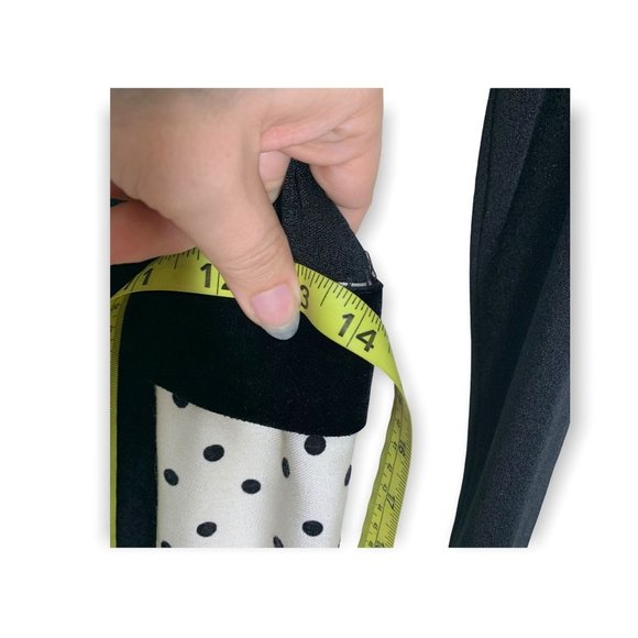 Vintage 60s Polka Dot Long Sleeve Hostess Dress Medium - Picture 7 of 10